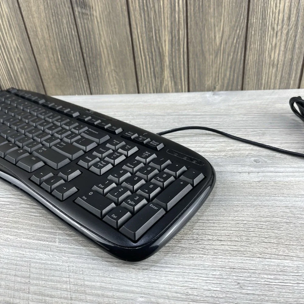Logitech USB Wired Classic Keyboard 200 Black Tested And Working